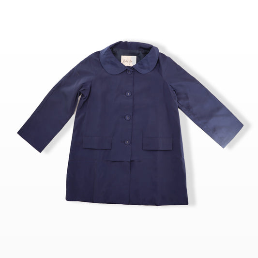 Rachel Riley Girls Classic Pink Wool Blend Swing Coat