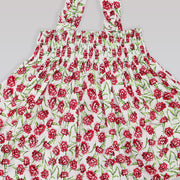 Rachel Riley Girls Pink Carnation Floral Print Cotton Pyjamas