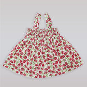 Rachel Riley Girls Carnation Print Cotton Pyjama Set in Rose