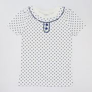 Rachel Riley Blue Polka Dot Cotton Pyjamas for Toddlers