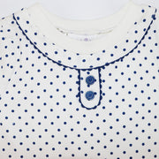 Rachel Riley Blue Polka Dot Cotton Pyjamas for Toddlers