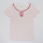 Rachel Riley Designer Cotton Polka Dot Two-Piece Pajama Sleepwear Set