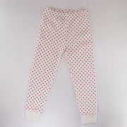 Rachel Riley Girls Pink Polka Dot Cotton Pajama Set
