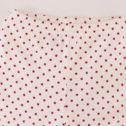 Rachel Riley Girls Pink Polka Dot Cotton Pajama Set