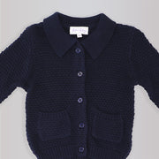 Rachel Riley Soft Cotton Moss Stitch Knit Button Cardigan