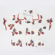 Rachel Riley Baby Teddy Bear Print Cotton Two-Piece Outfit Set