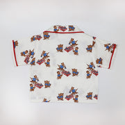 Rachel Riley Baby Teddy Bear Print Cotton Two-Piece Outfit Set