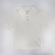 Rachel Riley Boys Classic White Cotton Polo Shirt
