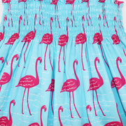 Rachel Riley Girl's Pink Flamingo Print Cotton Party Dress