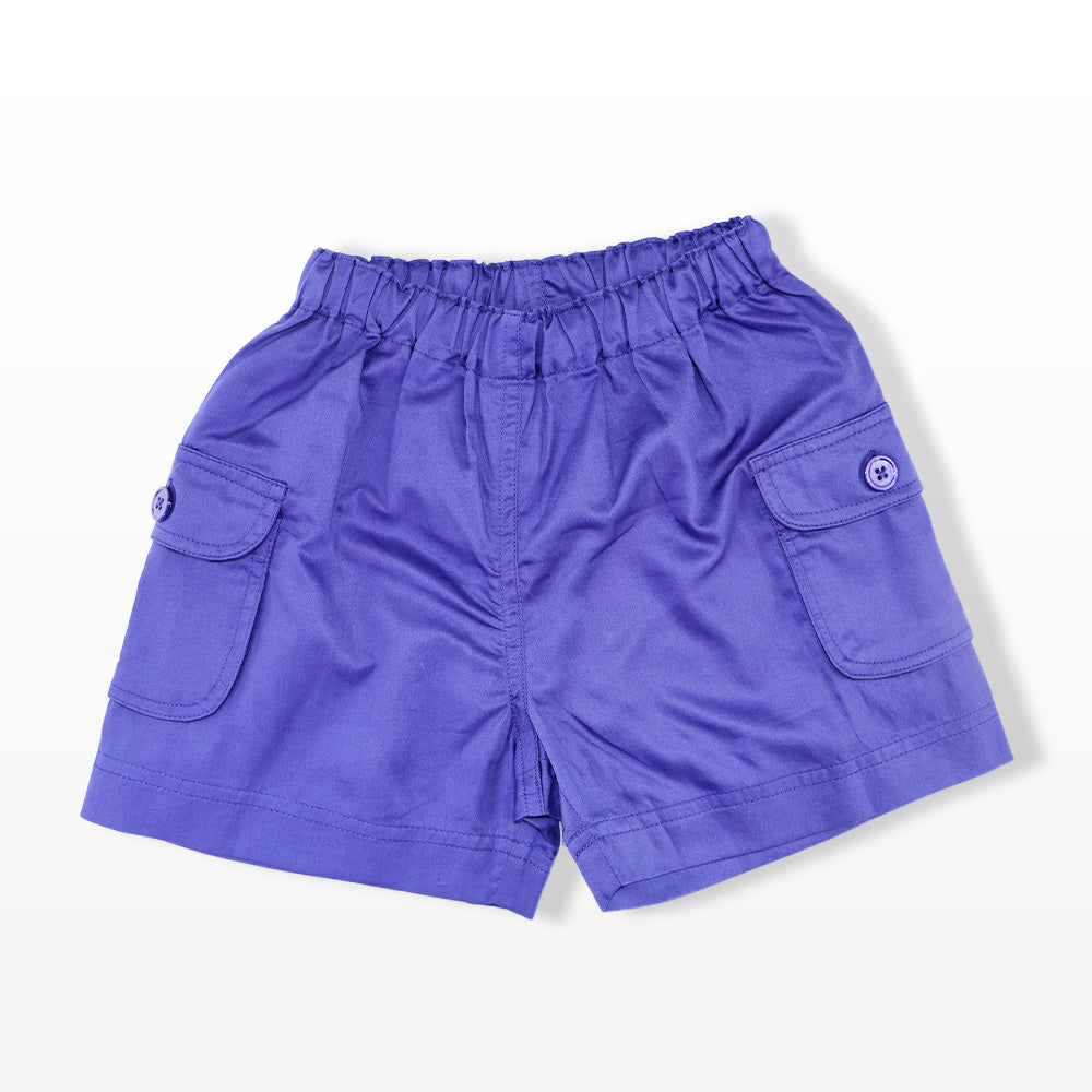 Rachel Riley Boys Classic Cotton Pocket Shorts in Navy Blue