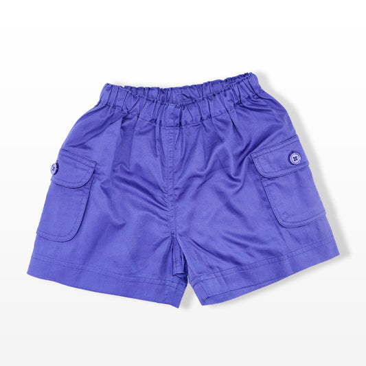 Rachel Riley Blue Cotton Pocket Shorts for Toddler Boys