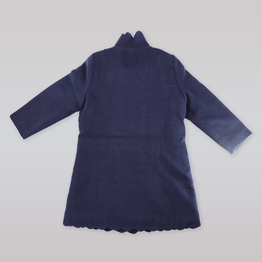 Rachel Riley Classic Navy Blue Double Breasted Childrens Wool Coat