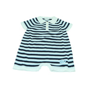 Kissy Kissy Baby Blue Beluga Stripe Pima Cotton Play Suit