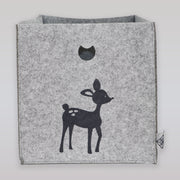 SNE Design Owl and Deer Kids Fabric Hanging Storage Basket