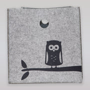 SNE Design Owl and Deer Kids Fabric Hanging Storage Basket