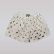 Huckle Bones Sparkle Dot Gold Metallic Skirt for Girls
