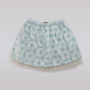 Elegant Hucklebones Buttercup Jacquard Pistachio Green Girls Skirt
