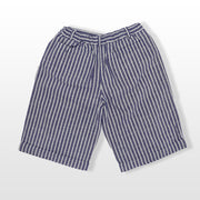 Rachel Riley Boys Striped Tailored Cotton Shorts Blue Ivory