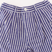 Rachel Riley Boys Striped Tailored Shorts Blue and Ivory