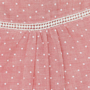 Troi Zenfants Manon Pink Spotted Cotton Dress for Girls