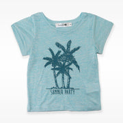 Troi Zenfants Edith Turquoise Jersey Long Sleeve Girls Dress