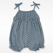 Troi Zenfants Thea Denimstar Baby Girl Ruffle Sleeve Star Dress