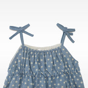 Troi Zenfants Thea Denimstar Baby Girl Ruffle Sleeve Star Dress
