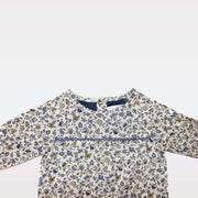 Troi Zenfants Louison Cotton Blue Flower Print Toddler Dress