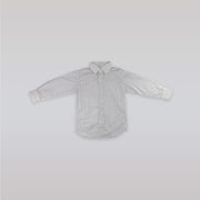Unruly Blue Boys Cross Dot Pattern Long Sleeve Formal Shirt