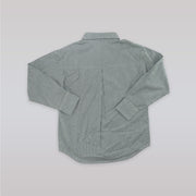 Unruly Blue Boys Classic Green Check Long Sleeve Cotton Shirt