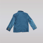 Unruly Blue Boys Navy Fine Wool Formal Suit Jacket
