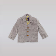 Unruly Blue Boys Grey Flecked Formal Jacket for Kids