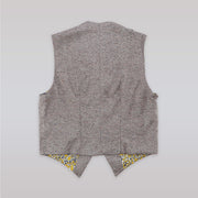Unruly Blue Boys Grey Flecked Waistcoat for Elegant Party Wear