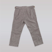 Unruly Blue Boys Grey Flecked Trousers Smart Tailored Dress Pants