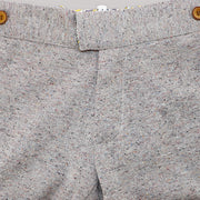 Unruly Blue Boys Grey Flecked Cotton Blend Tailored Shorts