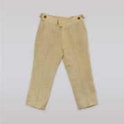 Unruly Blue Boys Beige Tailored Suit Trousers for Formal Occasions
