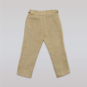Unruly Blue Boys Beige Tailored Suit Trousers for Formal Occasions