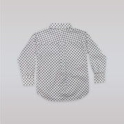 Unruly Blue Boys Diamond Dot Print Formal Cotton Shirt