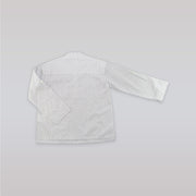 Unruly Blue Boys Cross Dot Mandarin Collar Cotton Shirt