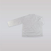 Unruly Blue Boys Diamond Dot Mandarin Collar Dress Shirt