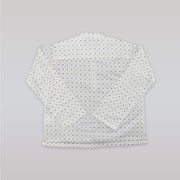 Unruly Blue Boys Green Dot Shirt with Stylish Mandarin Collar