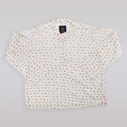 Unruly Blue Boys White Cotton Short Sleeve Diver Graphic Shirt
