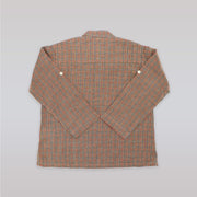 Unruly Blue Classic Brown Check Cotton Long Sleeve Boys Shirt