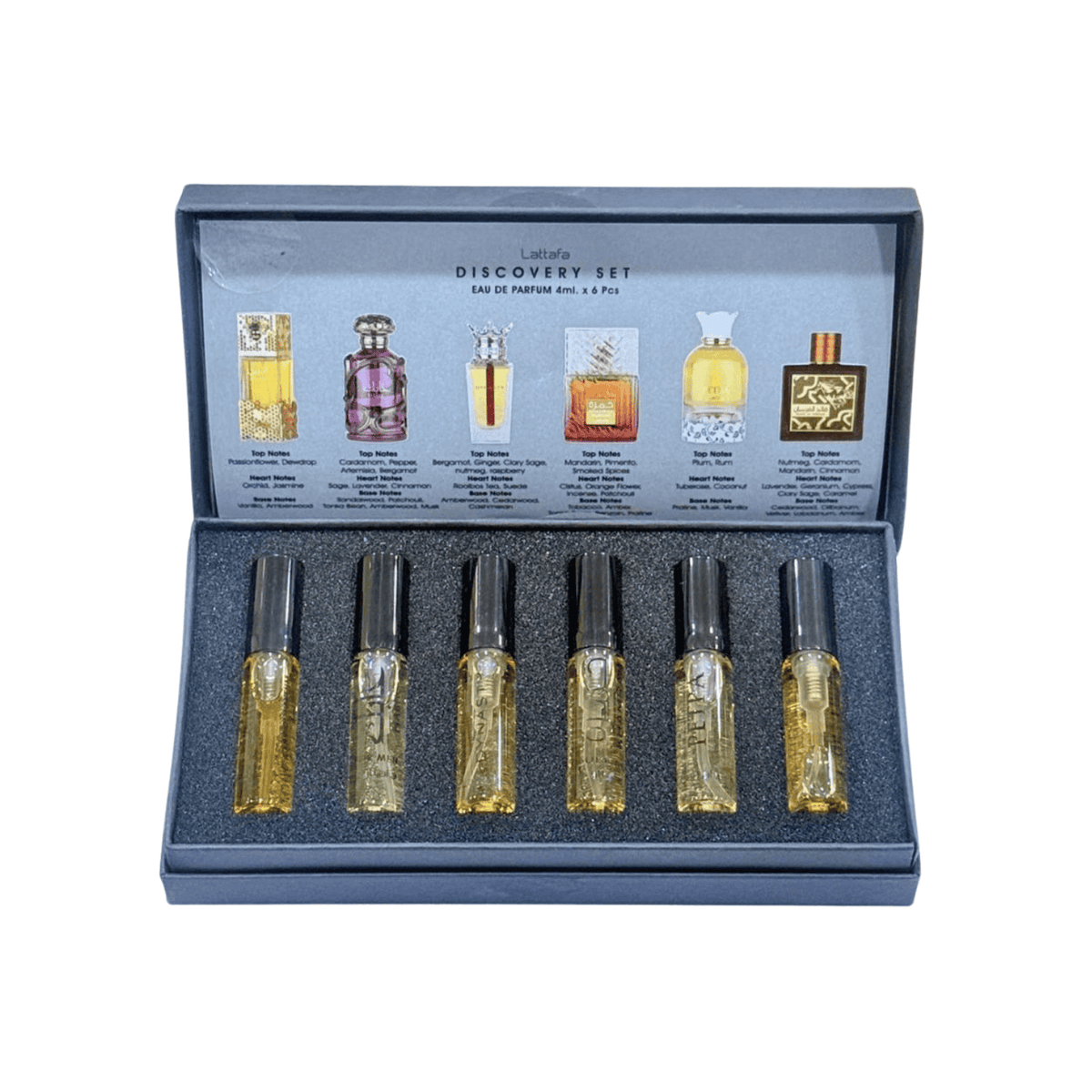 Lattafa Fragrance Discovery Set Volume 3 Six Piece Sample Collection