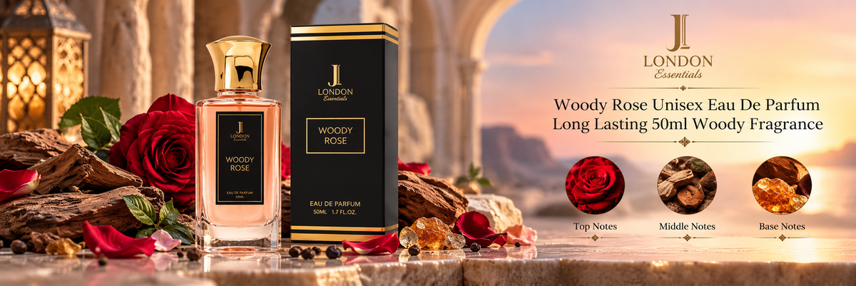 Woody Rose Unisex Eau De Parfum Long Lasting 50ml Woody Fragrance
