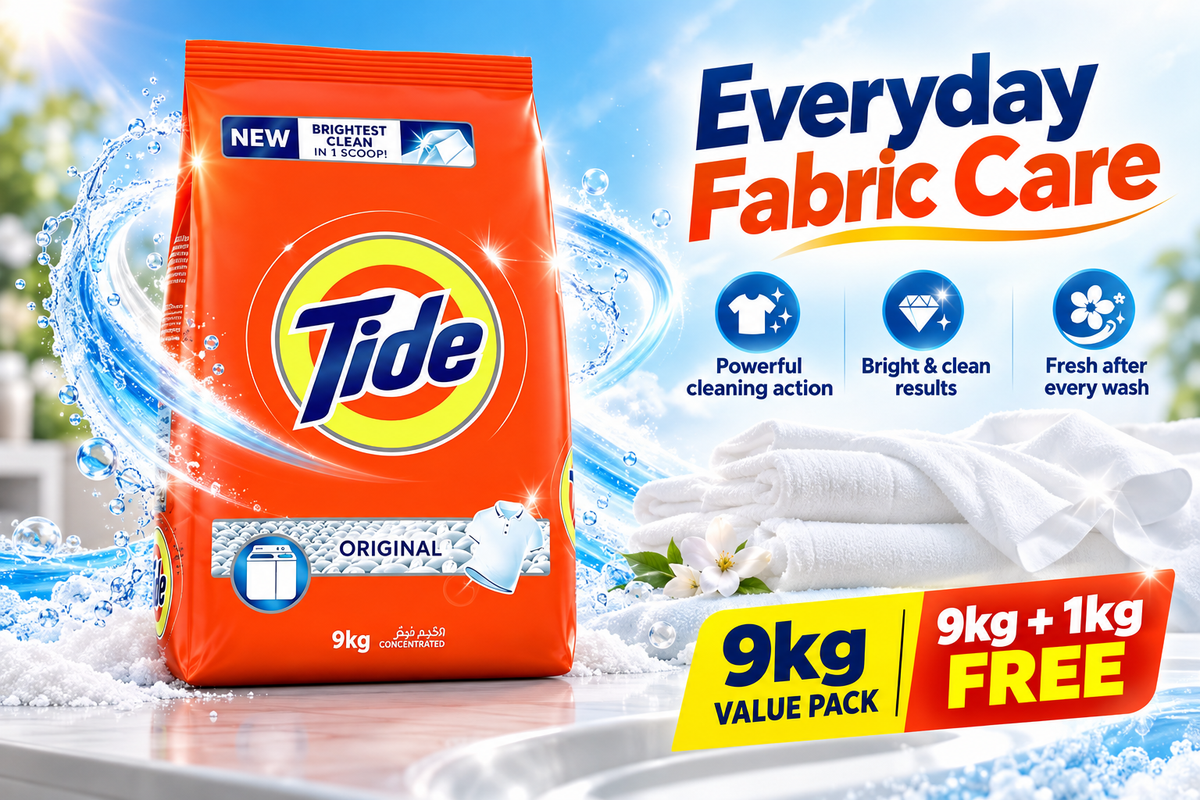 Tide Original Detergent Powder 9kg Value Pack