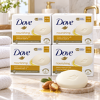 Dove Nourishing Cream & Argan Oil Beauty Bar 90g x 4Pcs