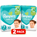 Pampers Mega Rash Protect Size 7 – 2× 30 Diapers, 60PC Value Pack