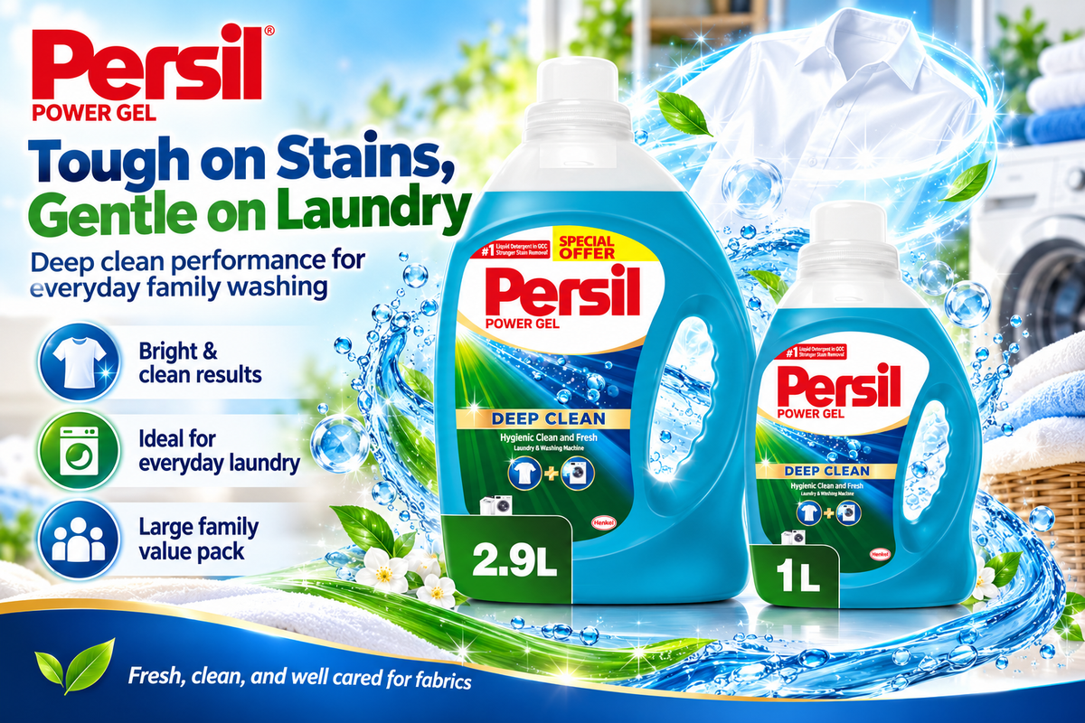 Persil Liquid Gel Green Value Pack – 2.9L + 950ml