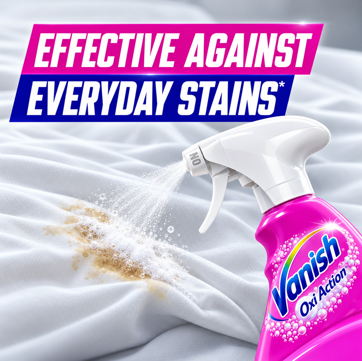 Vanish Pink Stain Remover Spray 750ml x 2pcs  – Powerful Pre-Treat Cleaning